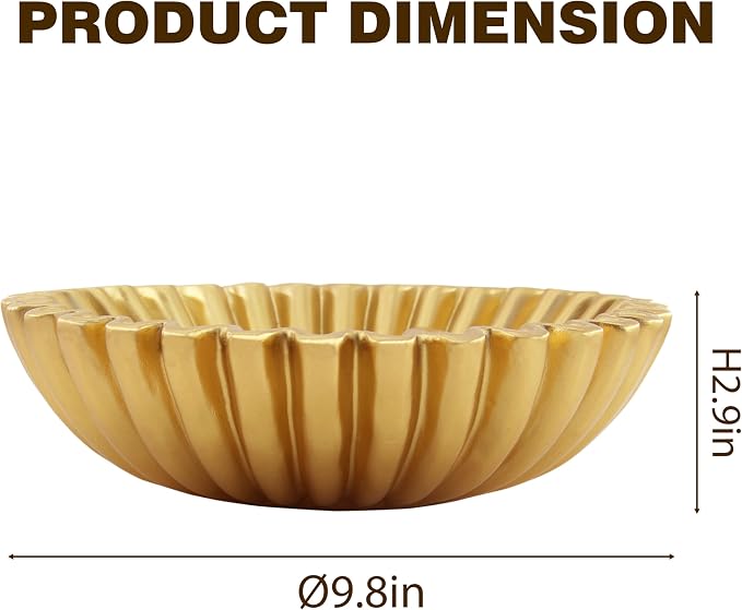 Large Modern Decorative Ruffle Bowl - Image 2