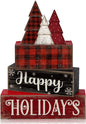Moucuny 4 Pcs Christmas Table Decor Wooden Tree Decoration Christmas by Moucuny