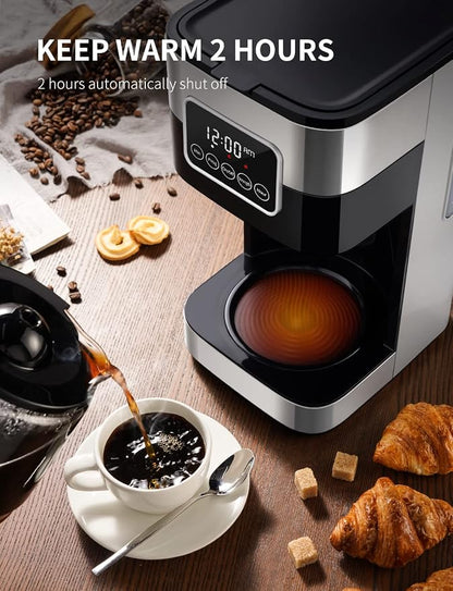 SHARDOR 10-Cup Programmable Coffee Maker, Regular & Strong Brew Drip Coffee - Image 4