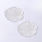 Lead-Free Crystal Glass Irregular Plate Coasters, Transparent, 14.5cm Thickened by Boxonly