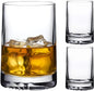 NUDE Whiskey Glasses Set of 2 DOF – 13.25 oz Lead-Free Crystal Old Fashioned Rocks Glasses for Whisky, Scotch & Bourbon – Alba by Joe Doucet, Hand-Engraved Tartan, Heavy Base