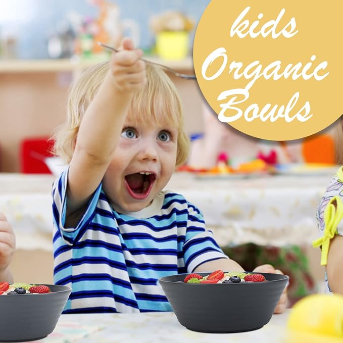 Wheat Straw Bowl Sets, Microwave and Dishwasher Safe Bowls, Salad Bowls - Image 5