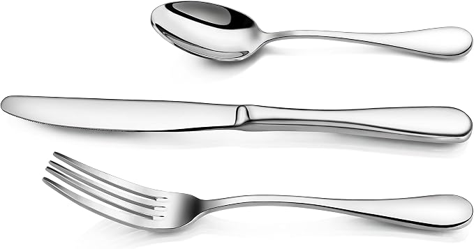 Artaste 59380 Rain 18/10 Stainless Steel Flatware 36-Piece set, Service of 12 - Image 3
