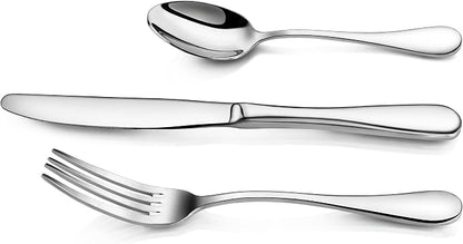 Artaste 59380 Rain 18/10 Stainless Steel Flatware 36-Piece set, Service of 12 - Image 3