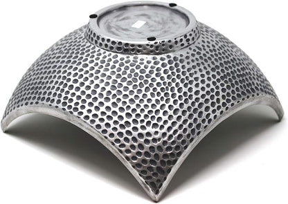 Seraphic 5pc Bowl Table Centerpieces for Dining Room, Large Decorative Bowls for Coffee Table Decor, Kitchen, Orbs/Balls Included, Silver