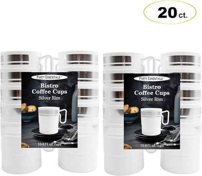 Party Essentials 8-Ounce Hard Plastic Coffee Cup/Tea Mug - Image 2
