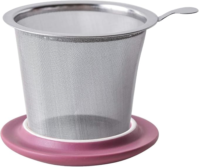 Yundu 12 OZ Matte Purple Ceramics Teacup - Image 3