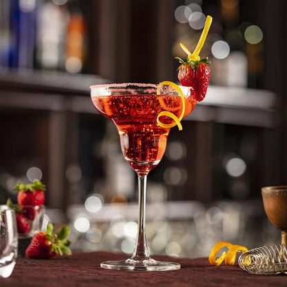 Bella Vino Set of 6 Margarita Glasses Martini Glasses, Tall Cosmopolitan - Image 4