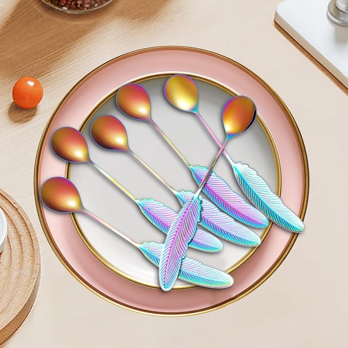 Creative spoons in multiple colors. They can be used to stir flower tea - Image 2