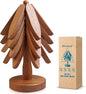 Wooden Trivets for Hot Dishes,Natural Foldable Kitchen Wooden Trivets for Hot Dishes - Tree Shape Trivet Set for Kitchen Counter Table Home Essentials