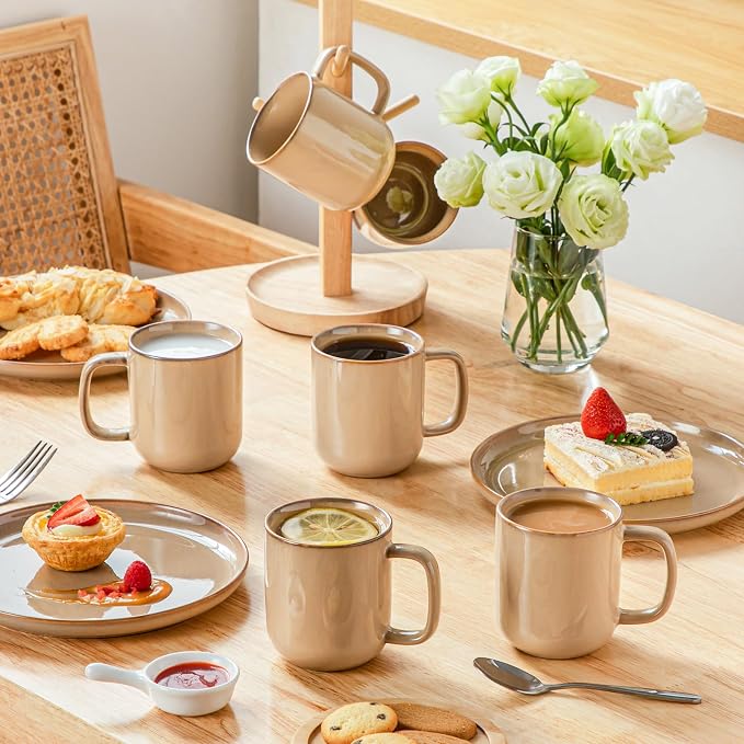 vancasso Coffee Mugs Set of 6, 12 Oz Ceramic Coffee Cups - Image 6