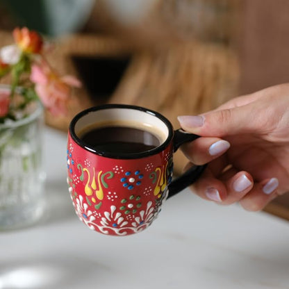 Espresso Cups Set of 2 | 4 oz Small Espresso Cups | Turkish Tea Cups | - Image 7