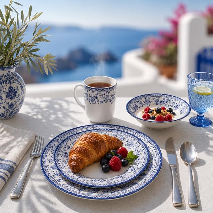 24-Piece Porcelain Dinnerware Set - Image 3