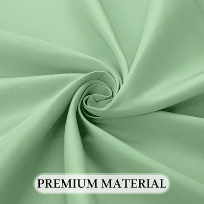 8 Pack Sage Green Tablecloth 60 x 102 Inch Rectangular Table Cloth for 6 Foot Rectangle Tables, Wrinkle Resistant Washable Polyester Fabric Table Covers for Wedding Party Banquet Buffet and Camping