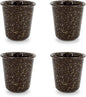 10oz Coffee Mugs Set of 4, Handleless Ceramic Coffee Cups, Cappuccino, Tea & by Krokori
