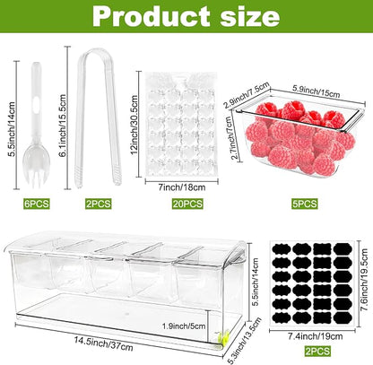 Ice Chilled Condiment Server Caddy, Bar Fruit Caddy - Image 2