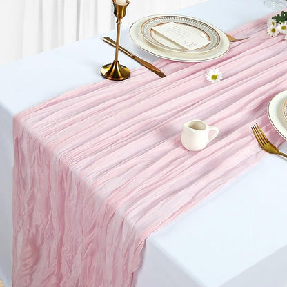 12 Pack Pink Table Runner Cheesecloth 10Ft Gauze Cheese Cloth Table Runner - Image 3
