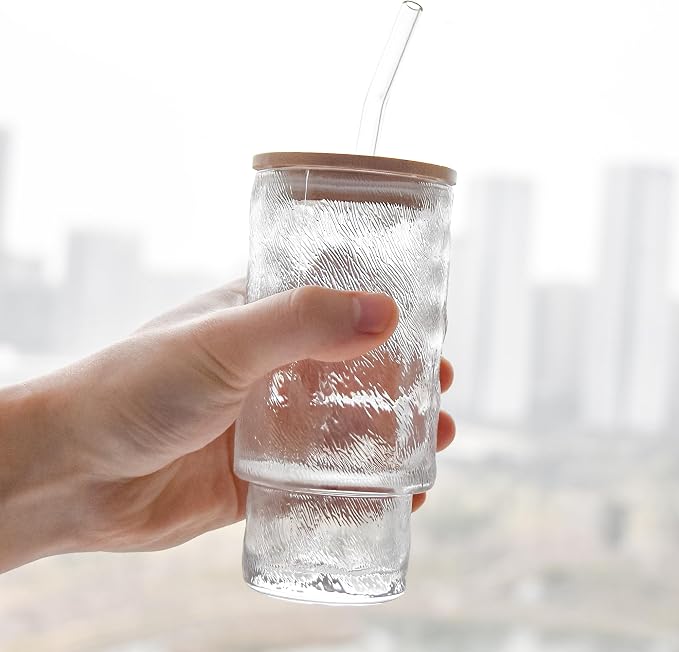 4 Pcs 11 oz Drinking Glasses Cups Set - Image 2