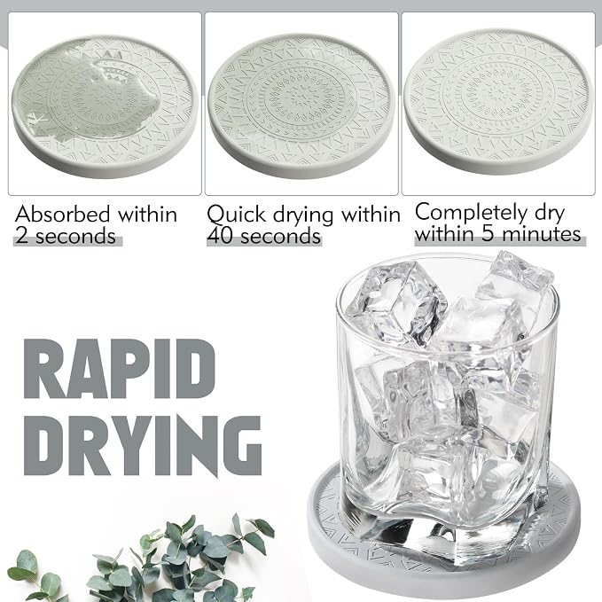 Photect Diatomaceous Earth Coasters Set - Image 3