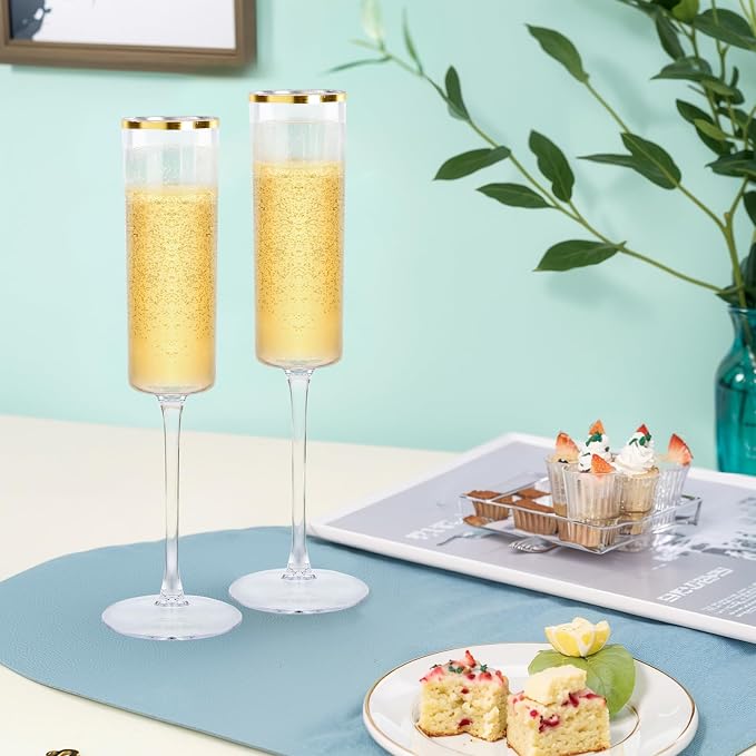Ciaell 24 Pack Plastic Champagne Flutes - Image 5