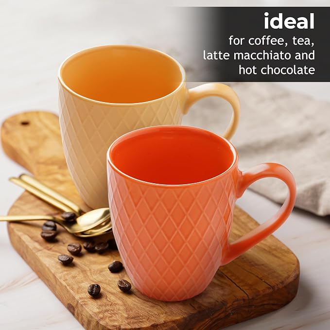 MIAMIO - Coffee Mugs Set of 6 - Palmanova Collection | Modern matte ceramic mug - Image 6