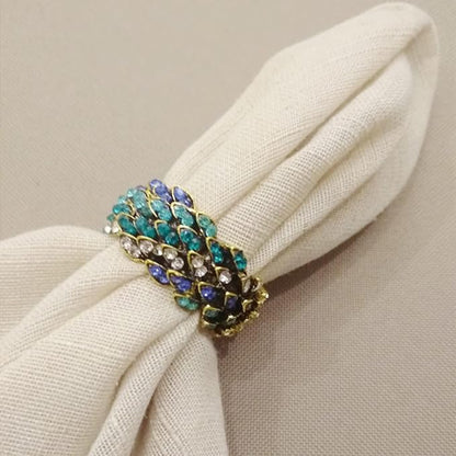 Jeweled Napkin Rings Set of 6 - Image 5
