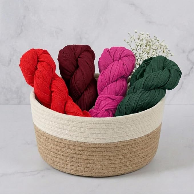 10 Pack Red Cheesecloth Table Runner 17 x 108 Inch | Boho Gauze Fabric - Image 5