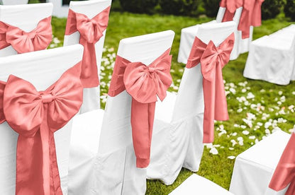 12 Pack Coral Satin Table Runner 12 x 108 Inch Long Premium Table Runners - Image 5