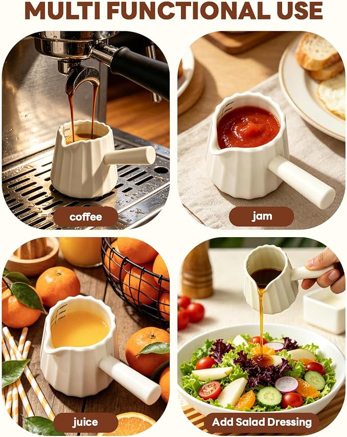Ceramic Espresso Cup, 6oz Single Espresso Shot Glass - Image 7