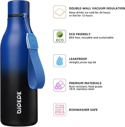 BJPKPK 18oz Insulated Water Bottle, Stainless Steel Bottle - Image 2