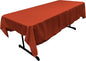 LA Linen Polyester Poplin Washable Rectangular Tablecloth, Stain and Wrinkle Resistant Table Cover 60x84, Fabric Table Cloth for Dinning, Kitchen, Party, Holiday 60 by 84-Inch, Rust