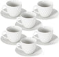3-Ounce Espresso Cups Set of 6, Mini Coffee Cups by fMBB