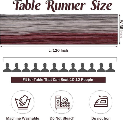 10Ft Cheesecloth Table Runner Boho Gauze Rustic Tie-Dye Long Vintage Romantic - Image 4