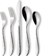 Silverware Set for 16 | 18/10 Stainless Steel Flatware Set | Mirror Finish by DANIALLI