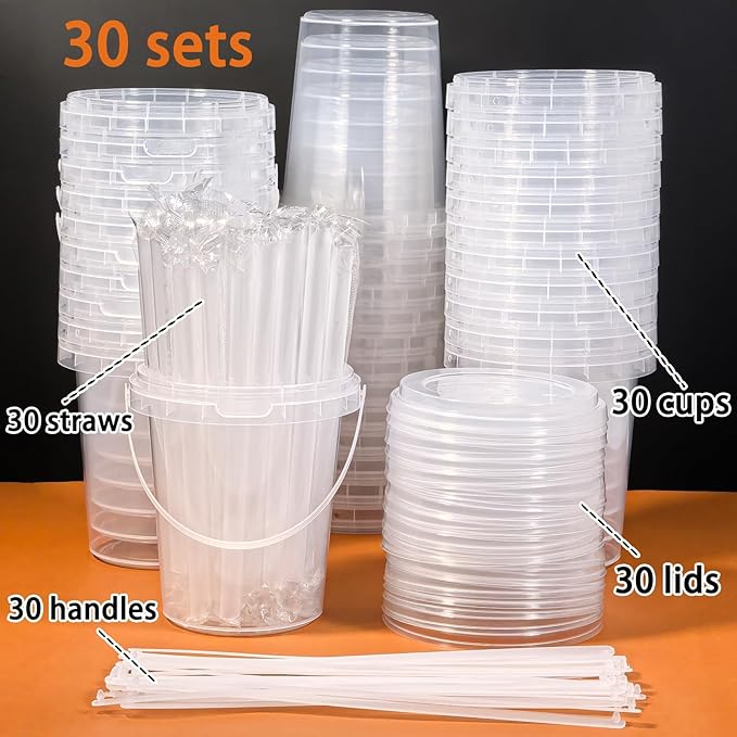 30 Sets - 34 oz Plastic Cups - Image 2