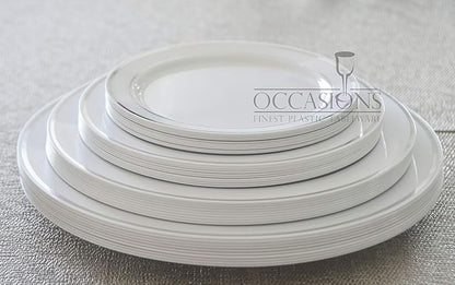 " OCCASIONS " 40 Plates Pack, Heavyweight Disposable Wedding Party Plastic - Image 3