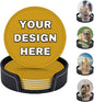 Custom Funny Coasters with Logo Picture Name by YHPHRTA