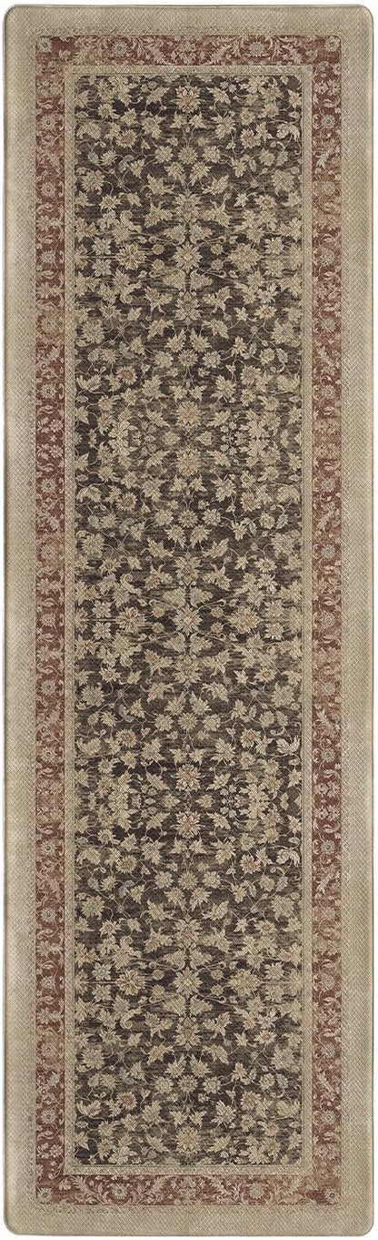 Color&Geometry Anti Fatigue Kitchen Mats for Floor 24x87, Vintage Decor, Easy Clean, Waterproof & Oil Proof, 0.4" Thick Cushioned, Non-Slip Kitchen Runner Rug for Sink, Laundry, Office, Light Taupe
