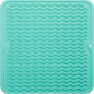 Silicone Dish Drying Mat for Multiple Usage,Easy clean,Eco-friendly,Heat-resistant Silicone Mat for Kitchen Counter or Sink,Refrigerator or Drawer liner Mint M 12 inches x 12 inches