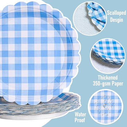 40 Pcs Paper Plates and Napkins Party Supplies Set - Image 3