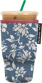 Sok It JavaSok Iced Coffee & Cold Soda Insulated Neoprene Cup Sleeve (Reyn Spooner Kia Orana, Large: 30-32oz)