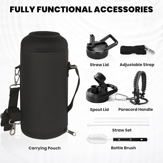 RAYMYLO Insulated Water Bottle 87 oz, Triple Wall Vacuum Stainless Steel | - Image 7