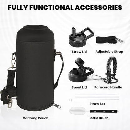 RAYMYLO Insulated Water Bottle 87 oz, Triple Wall Vacuum Stainless Steel | - Image 7