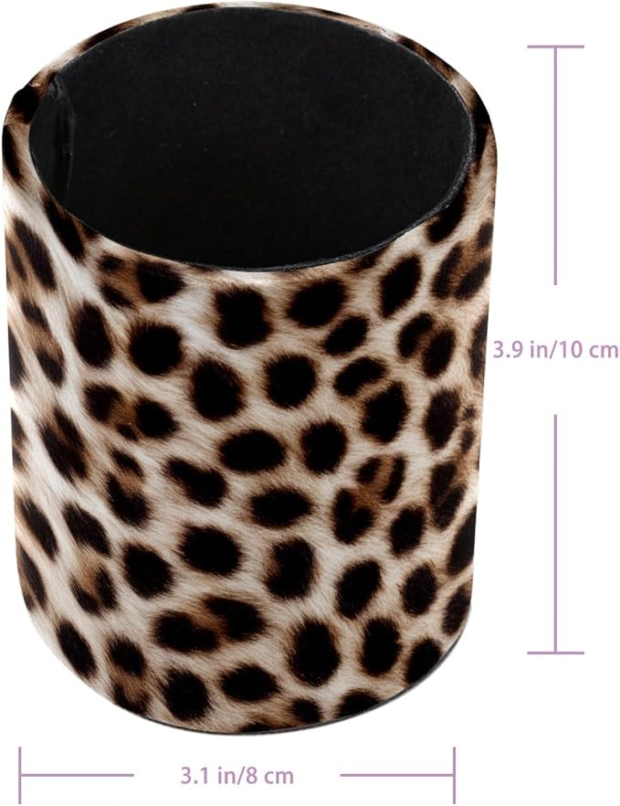 Leopard Print Leather Pen Holder - Image 3