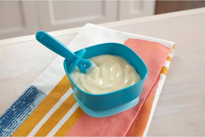 NUK Pretensil Dipper Spoon & Fork Set, Baby & Toddler Self-Feeding Utensils - Image 7