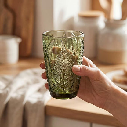 Green Drinking Glasses Set of 8 - Image 3