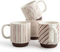 DOWAN Stackable Coffee Mugs, 12 oz Ceramic Coffee Mug Set of 4, Coffee Cups by DOWAN