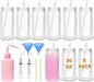 Maucircol 20 Oz Acrylic Snowglobe Tumbler Including DIY Kit, 9 Pack Pre-Drilled by Maucircol