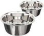 Neater Pet Brands 9 Cup (72 oz.) Stainless Steel Dog Bowls, Set of 2 Neater Feeder Replacement Bowls (Large Deluxe Model), Dog Food Bowl or Water Bowl, Dishwasher Safe Metal Dish for Large Dogs
