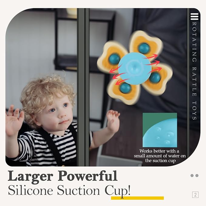 Suction Cup Spinner Airplane Travel Toys - Image 2